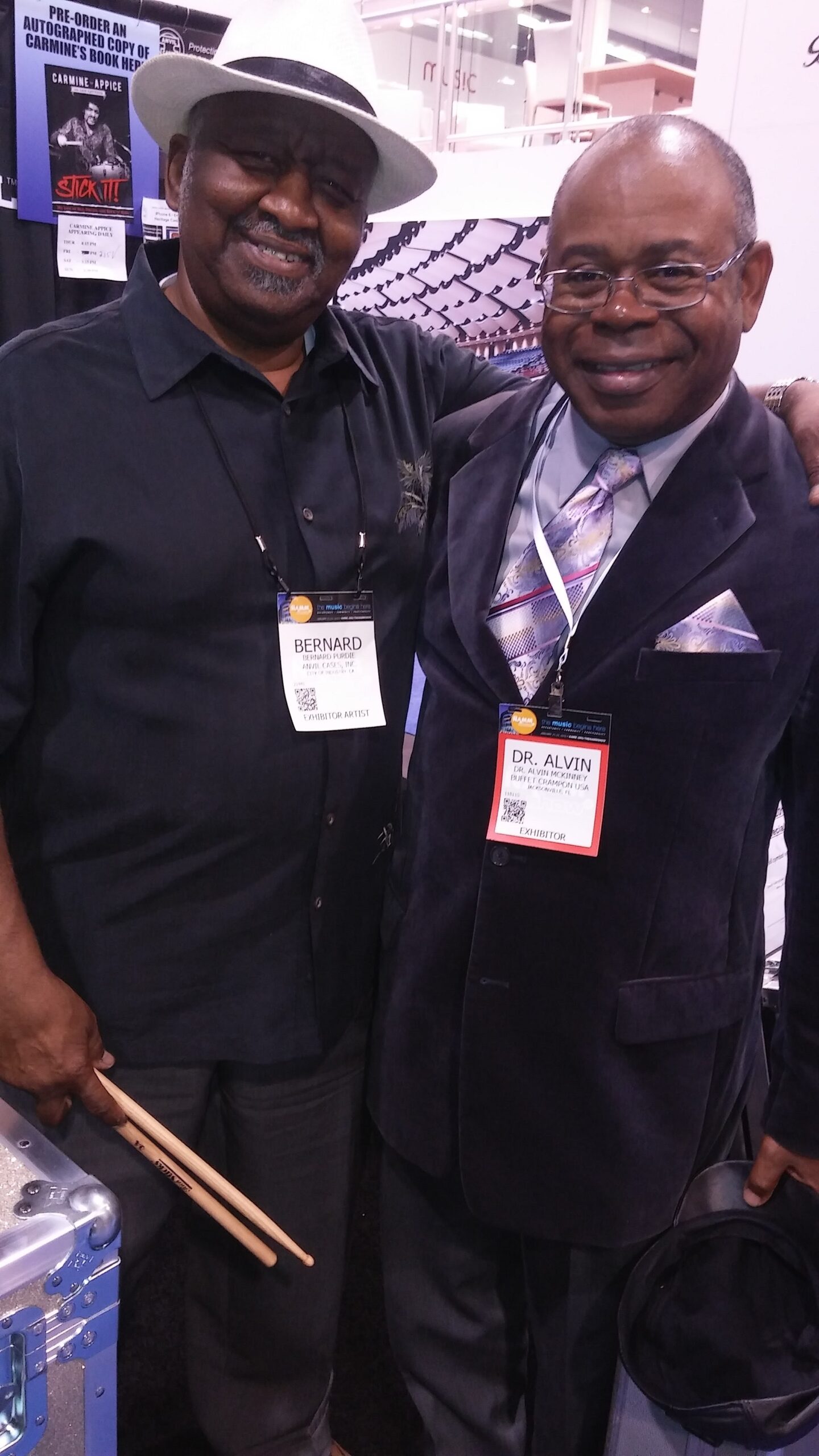 Bernard Purdie_World Class Drummer & Myself @ NAMM_Anaheim, CA_1.26.2016
