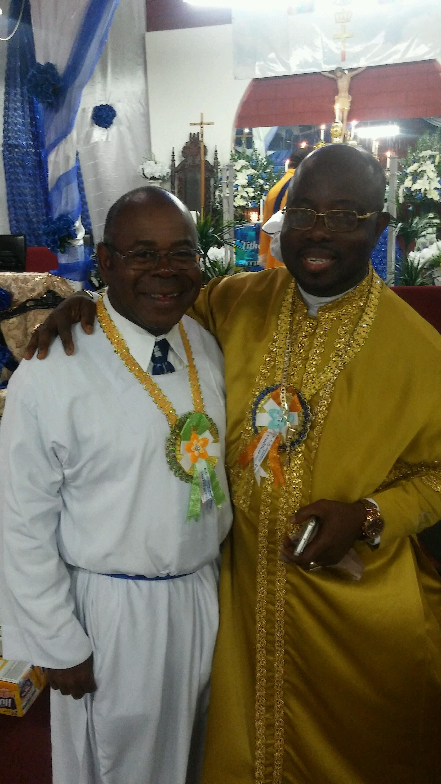 Myself & Supreme Evang. Pastor Zannu - Harvest @ CCC Hephzibah-Beulah Parish - 7.10.16